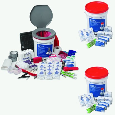 LIFESECURE Complete 25-Person 2-Day Shelter-In-Place Combo Emergency Kit 31048